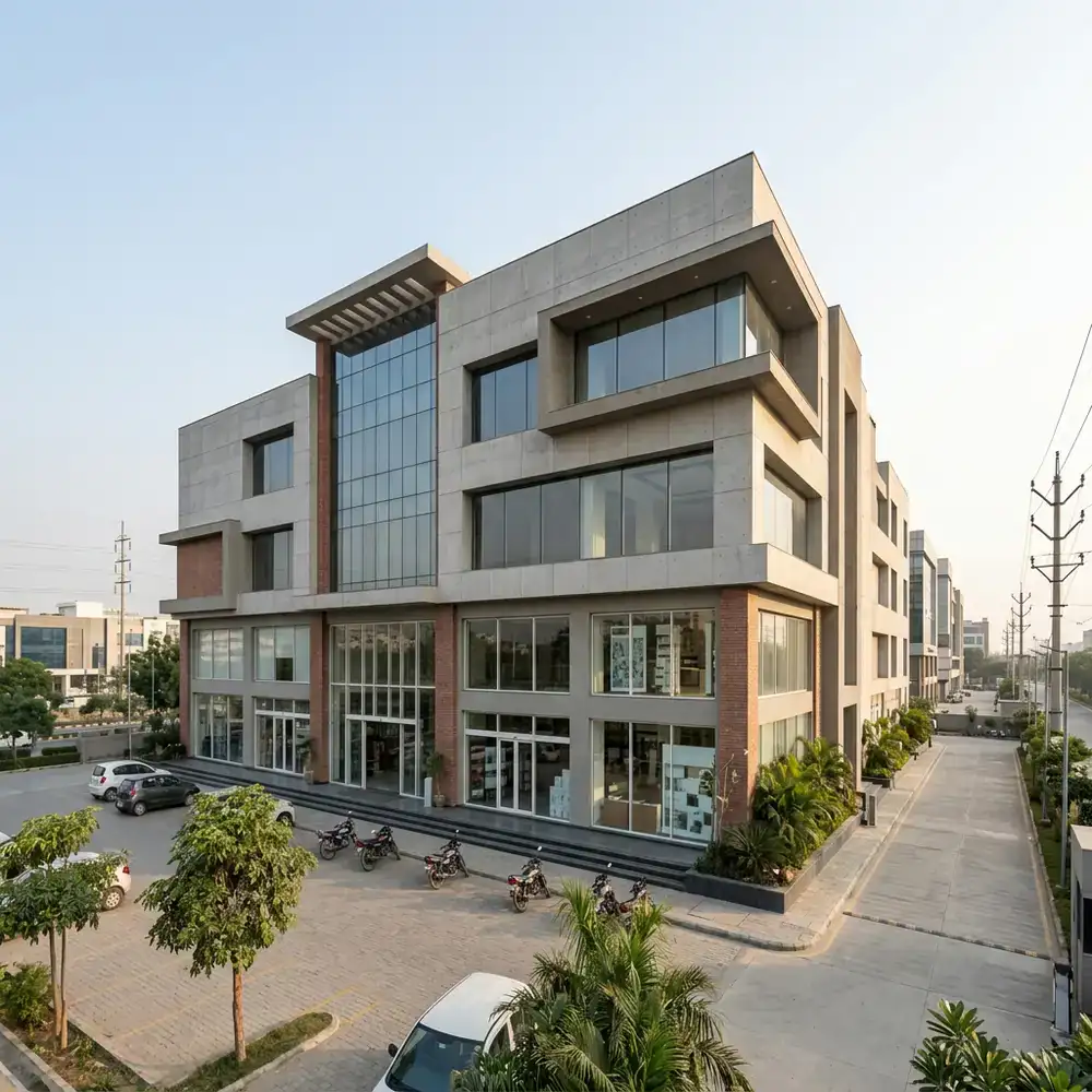 Exterior view of Nirman BuildMart store in New Delhi